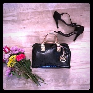 Michael Kors Patten Leather Barrel Purse